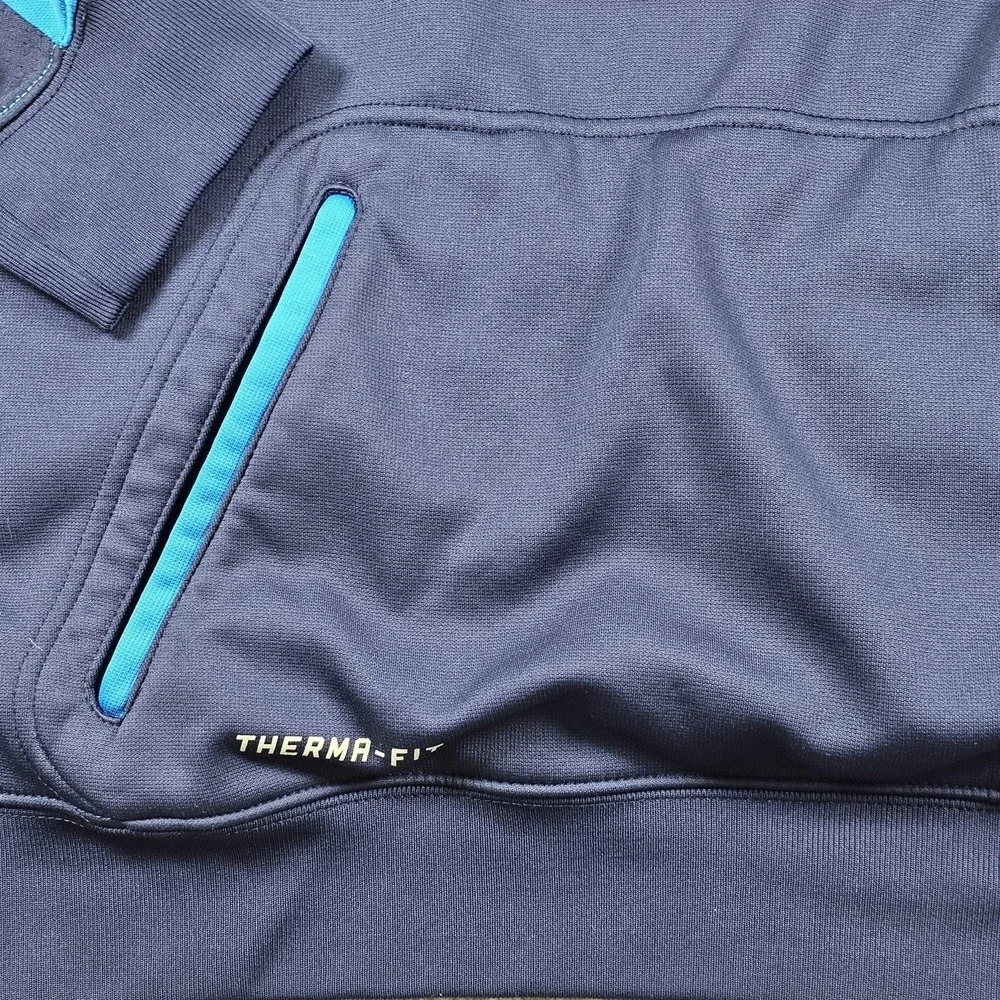 Nike KD Therma-FIT‎ Hoodie Mens Large Blue Navy Pullover Basketball 618299-410